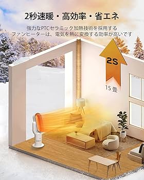 SunInn ファンヒーター、セラミックヒーター、冬と夏用 Amazon | SunInn ヒーター ファンヒーター 電気 セラミック